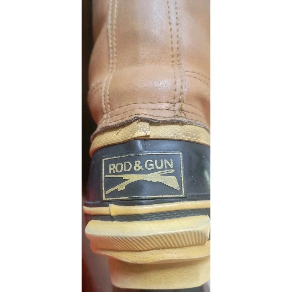 Rod &‎ Gun Vintage Steel Shank Snow Work Boots Mens Size 12